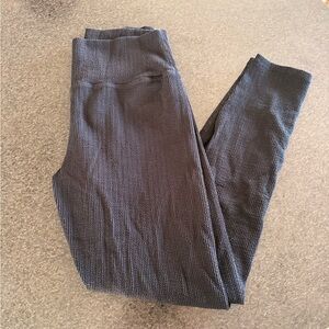 Buff bunny Collection Ribbed Black Textured Leggings